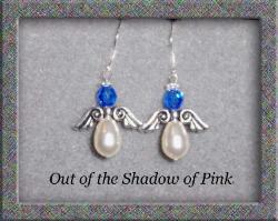 Guardian Angel Birthstone Earrings - Sapphire  (click to enlarge)